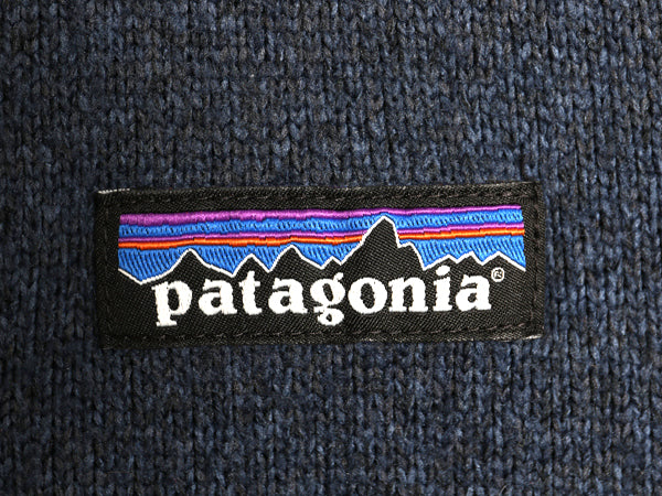 パタゴニア ベターセーター ベスト メンズ М 古着 16年製 フリース セーター 前開き フルジップ アウトドア 重ね着 ワンポイント ネイビー
