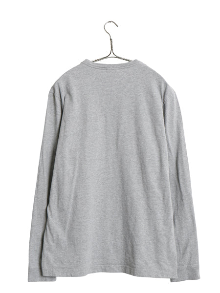 ブルックスブラザーズ ポケット付き 長袖 Tシャツ メンズ L / ロンT ポケT ロングスリーブ コットン ワンポイント カットソー ボックス 灰