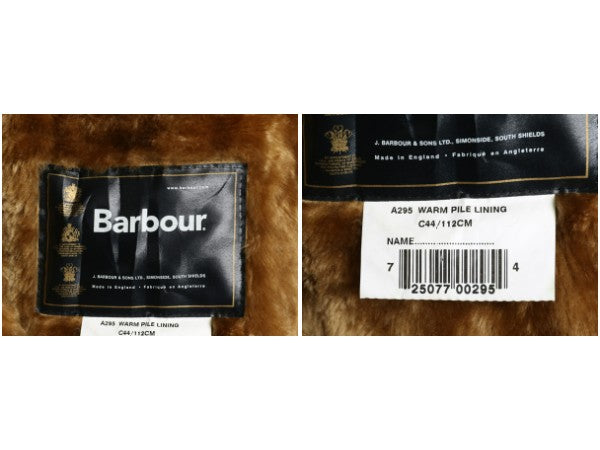 00s イギリス製 フルセット ★ バブアー ボーダー オイルド ジャケット メンズ XL オールド 3ワラント ハーフ コート フード ライナー付き