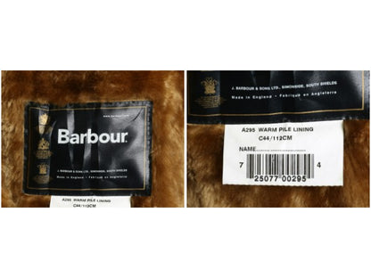 00s イギリス製 フルセット ★ バブアー ボーダー オイルド ジャケット メンズ XL オールド 3ワラント ハーフ コート フード ライナー付き