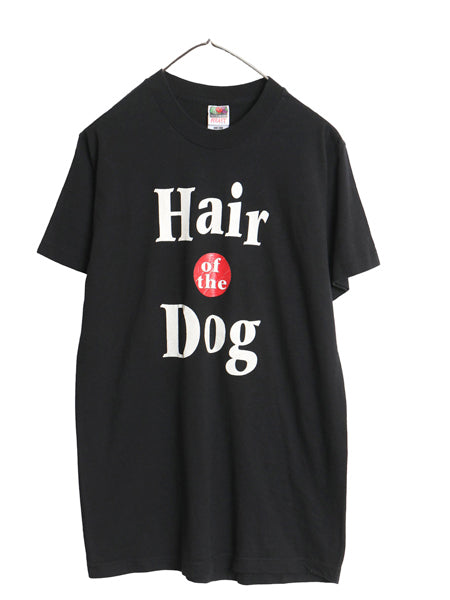 90s USA製 ジョーク メッセージ イラスト プリント 半袖 Tシャツ メンズ レディース M オールド シングルステッチ ヘビーウェイト ブラック