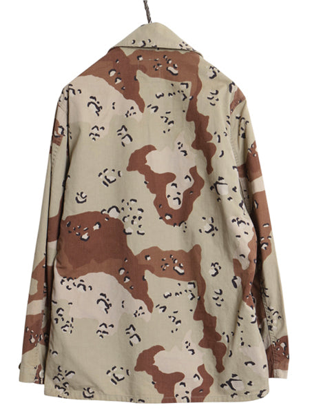 90s US ARMY 米軍実物 デザート カモ BDU ミリタリー ジャケット SMALL REGULAR / オールド 90年製 ミリタリー チョコチップ 6C 迷彩 軍物