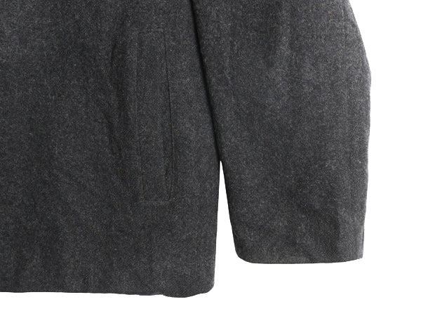 00s オールド ギャップ フルジップ ウール ジャケット メンズ XL / ハーフ コート ブルゾン 中綿 キルティング ライナー 大きいサイズ 濃灰