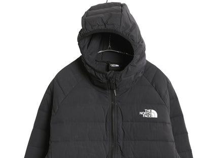 ノースフェイス ダウン パーカー ジャケット メンズ M アウトドア 600フィル ストレッチ キルティング ブルゾン ハイネック フルジップ 灰