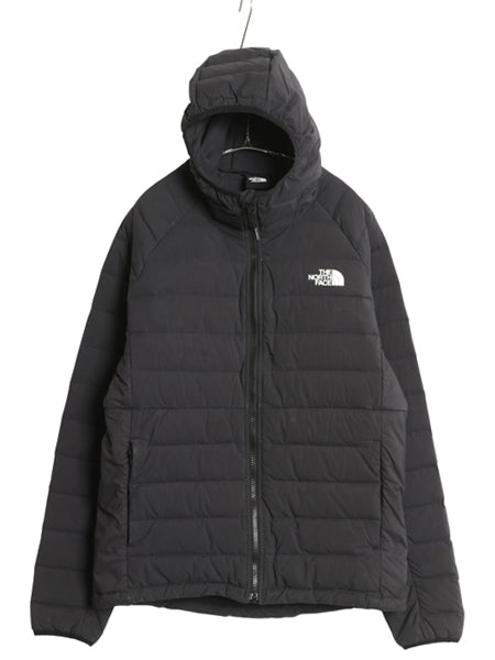 ノースフェイス ダウン パーカー ジャケット メンズ M アウトドア 600フィル ストレッチ キルティング ブルゾン ハイネック フルジップ 灰