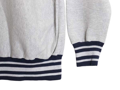 90s USA製 2段 カレッジ プリント スウェット メンズ XL / 古着 オールド トレーナー リバース タイプ ヘビーウェイト 裏起毛 大きいサイズ