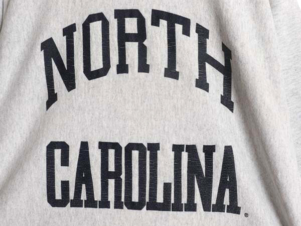 90s USA製 2段 カレッジ プリント スウェット メンズ XL / 古着 オールド トレーナー リバース タイプ ヘビーウェイト 裏起毛 大きいサイズ