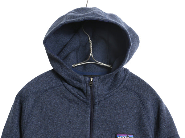 パタゴニア ベターセーター フーディ レディース М 古着 18年製 フリース セーター ジャケット フルジップ パーカー ブルゾン シンプル 紺