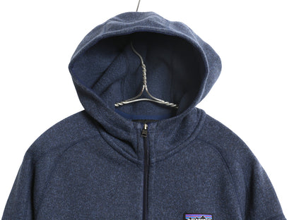 パタゴニア ベターセーター フーディ レディース М 古着 18年製 フリース セーター ジャケット フルジップ パーカー ブルゾン シンプル 紺