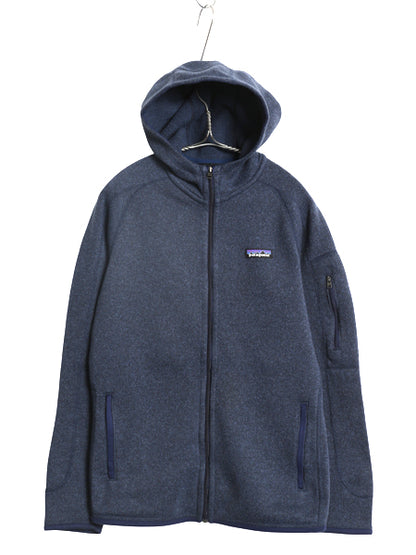 パタゴニア ベターセーター フーディ レディース М 古着 18年製 フリース セーター ジャケット フルジップ パーカー ブルゾン シンプル 紺