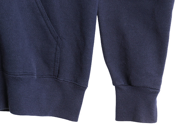 90s USA製 ブリタニア 無地 フルジップ スウェット フード パーカー メンズ M / オールド リーバイス トレーナー 裏起毛 シンプル ネイビー