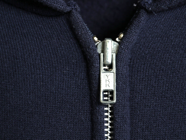 90s USA製 ブリタニア 無地 フルジップ スウェット フード パーカー メンズ M / オールド リーバイス トレーナー 裏起毛 シンプル ネイビー