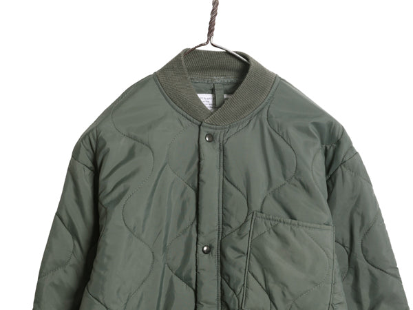 90s ★ 米軍実物 USAF CWU 9/P 中綿 キルティング ライナー ジャケット MEDIUM / 98年製 古着 ミリタリー エアフォース ナイロン フライト