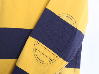ポロ ラルフローレン ボーダー 長袖 ラガーシャツ メンズ L / CUSTOM FIT 長袖シャツ ラグビー ワンポイント ポニー 刺繍 スリム ツートン