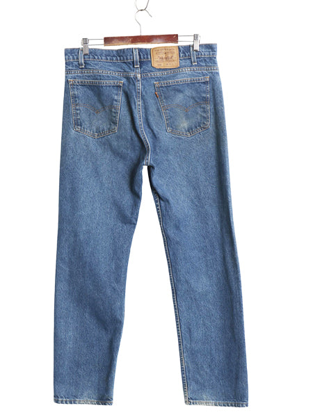 90s USA製 リーバイス 505 デニム パンツ メンズ 36 31 / 古着 オールド ジーンズ ジーパン スリム ストレート ヒゲ アタリ オレンジタブ 