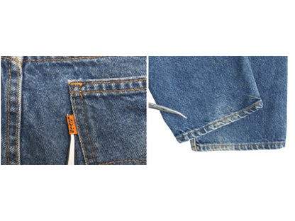 90s USA製 リーバイス 505 デニム パンツ メンズ 36 31 / 古着 オールド ジーンズ ジーパン スリム ストレート ヒゲ アタリ オレンジタブ 