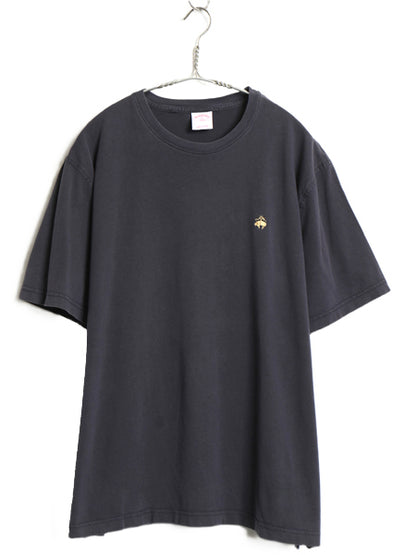 ブルックスブラザーズ 半袖 Tシャツ メンズ XL カットソー ワンポイント コットン シンプル クルーネック 無地  ボックス 大きいサイズ 紺