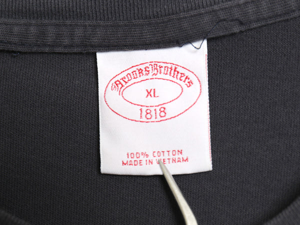 ブルックスブラザーズ 半袖 Tシャツ メンズ XL カットソー ワンポイント コットン シンプル クルーネック 無地  ボックス 大きいサイズ 紺