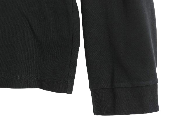 00s ポロ ラルフローレン ハーフジップ 長袖 Tシャツ メンズ XL / オールド ペルー製 ピマ コットン ロンT スムース 大きいサイズ ブラック