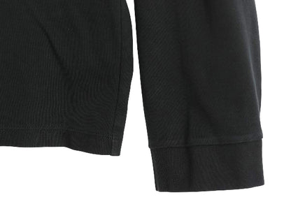 00s ポロ ラルフローレン ハーフジップ 長袖 Tシャツ メンズ XL / オールド ペルー製 ピマ コットン ロンT スムース 大きいサイズ ブラック