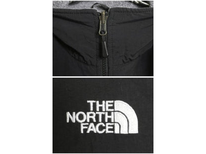 ノースフェイス デナリ ジャケット メンズ S 古着 アウトドア フリース ナイロン ブルゾン ハイネック フルジップ アウター ツートン 灰 黒