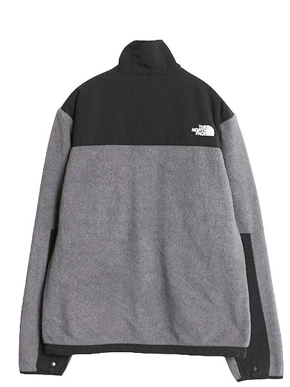 ノースフェイス デナリ ジャケット メンズ S 古着 アウトドア フリース ナイロン ブルゾン ハイネック フルジップ アウター ツートン 灰 黒