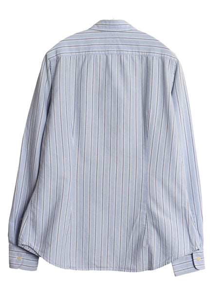 ラルフローレン ストライプ 長袖 ボタンダウン シャツ レディース L 程 ポロ SLIM FIT オックスフォード コットン BD ポニー ワンポイント