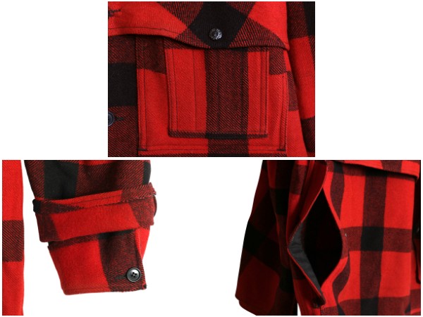 80s USA製 ★ フィルソン ダブル マッキーノ クルーザー ジャケット メンズ M / 古着 ヴィンテージ ヘビーウェイト ウール チェック ワーク