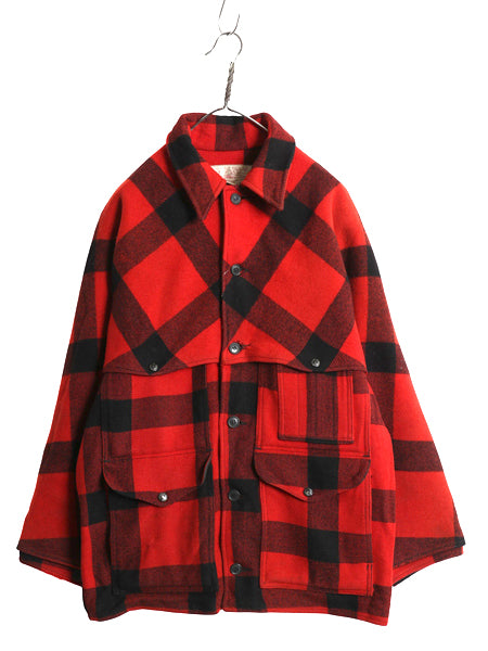 80s USA製 ★ フィルソン ダブル マッキーノ クルーザー ジャケット メンズ M / 古着 ヴィンテージ ヘビーウェイト ウール チェック ワーク