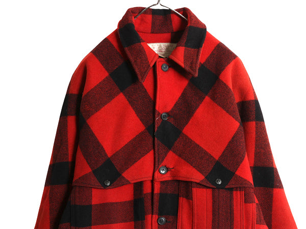 80s USA製 ★ フィルソン ダブル マッキーノ クルーザー ジャケット メンズ M / 古着 ヴィンテージ ヘビーウェイト ウール チェック ワーク