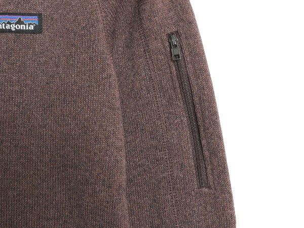 パタゴニア ベターセーター ジャケット レディース S / アウトドア 裏起毛 フリース セーター フルジップ ブルゾン ハイネック シンプル 茶