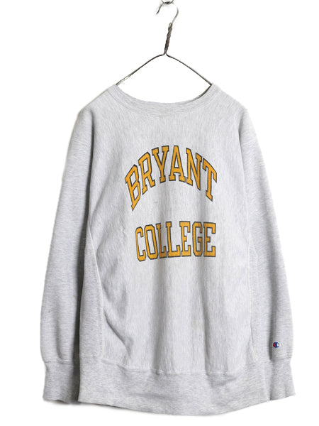 80s USA製 ★ チャンピオン リバースウィーブ 2段 カレッジ プリント スウェット メンズ XL ヴィンテージ トレーナー 裏起毛 大きいサイズ