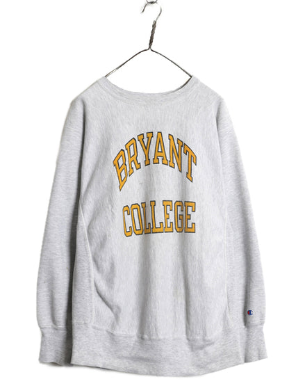 80s USA製 ★ チャンピオン リバースウィーブ 2段 カレッジ プリント スウェット メンズ XL ヴィンテージ トレーナー 裏起毛 大きいサイズ