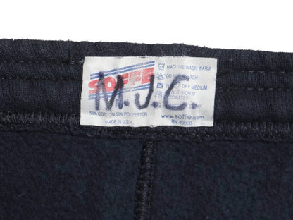 90s USA製 US NAVY プリント スウェット トレーニング パンツ メンズ M / 古着 オールド ミリタリー 裏起毛 トレーナー 軍物 ネイビー USN