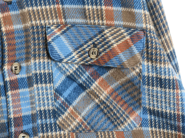 70s ★ CLYDESDALE チェック ヘビー フランネル シャツ メンズ L 程/ 古着 ヴィンテージ コットン ネルシャツ 長袖シャツ ヘビーウェイト 