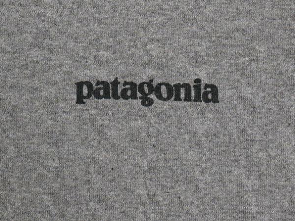 パタゴニア 両面 プリント 半袖 Tシャツ メンズ M / 21年製 アウトドア P6 ボックスロゴ バックプリント カットソー トップス シンプル 灰