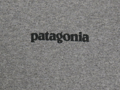 パタゴニア 両面 プリント 半袖 Tシャツ メンズ M / 21年製 アウトドア P6 ボックスロゴ バックプリント カットソー トップス シンプル 灰