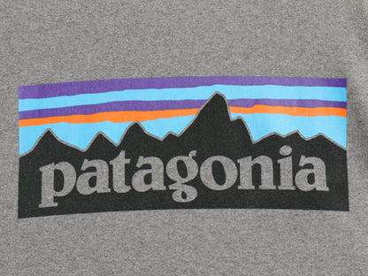 パタゴニア 両面 プリント 半袖 Tシャツ メンズ M / 21年製 アウトドア P6 ボックスロゴ バックプリント カットソー トップス シンプル 灰