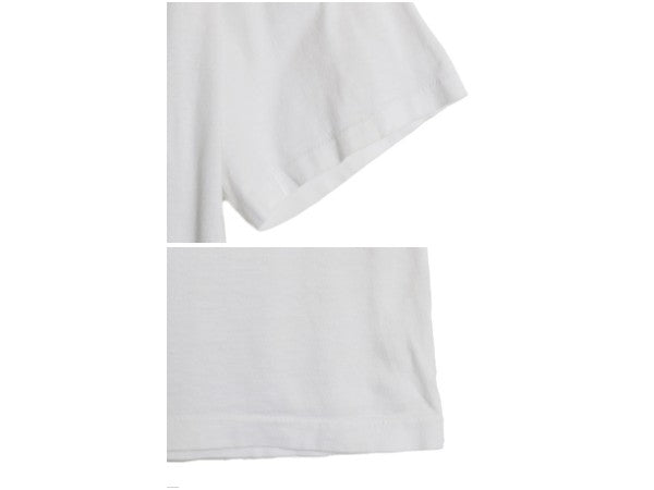 90s アート イラスト プリント Tシャツ M 小さめ メンズ S 程/ オールド メッセージ キース ヘリング パロディ シングルステッチ ホワイト
