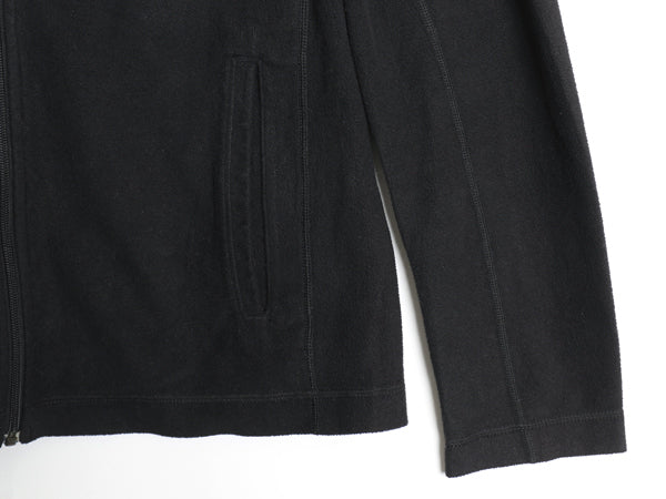 パタゴニア マイクロD フリース ジャケット メンズ M 古着 15年製 アウトドア フルジップ ロンT 長袖 Tシャツ ハイネック ブルゾン 黒 薄手