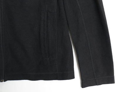パタゴニア マイクロD フリース ジャケット メンズ M 古着 15年製 アウトドア フルジップ ロンT 長袖 Tシャツ ハイネック ブルゾン 黒 薄手