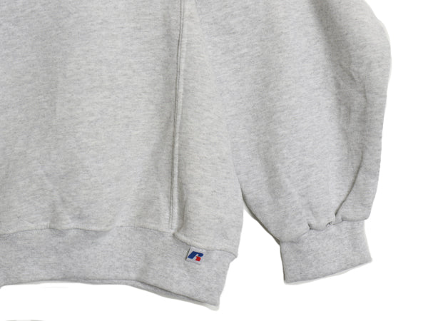 00s ラッセル 無地 スウェット メンズ レディース XXL オールド トレーナー 前V 裏起毛 ワンポイント クルーネック 大きいサイズ シンプル