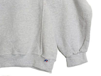 00s ラッセル 無地 スウェット メンズ レディース XXL オールド トレーナー 前V 裏起毛 ワンポイント クルーネック 大きいサイズ シンプル
