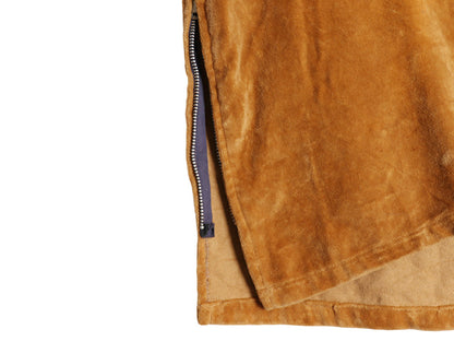 60s 70s ★ REVERE レースアップ パイル プルオーバー シャツ メンズ M ヴィンテージ ヘビーウェイト 長袖シャツ ジャケット ブラウン 無地