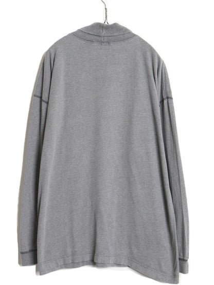 90s USA製 オールド ギャップ タートルネック 長袖 Tシャツ メンズ XL / ロンT ポケT ポケット付き ヘビーウェイト 無地 大きいサイズ 灰