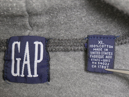 90s USA製 オールド ギャップ タートルネック 長袖 Tシャツ メンズ XL / ロンT ポケT ポケット付き ヘビーウェイト 無地 大きいサイズ 灰