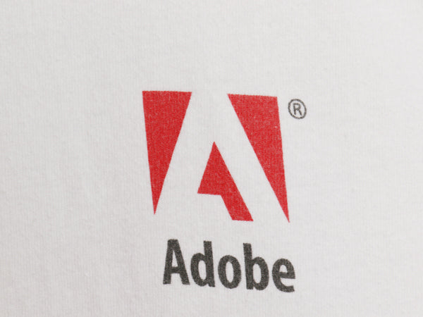 90s 00s ★ Adobe アート イラスト プリント Tシャツ メンズ XL オールド 企業物 テック コンピューター ロゴ グラフィック ヘビーウェイト