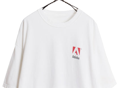 90s 00s ★ Adobe アート イラスト プリント Tシャツ メンズ XL オールド 企業物 テック コンピューター ロゴ グラフィック ヘビーウェイト