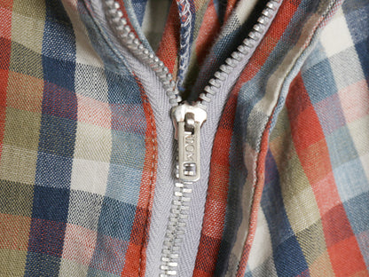 60s 70s ★ チェック ショート パンツ メンズ 33 程 古着 ヴィンテージ コットン ショーツ 短パン 薄手 ノータック マドラス マルチカラー 