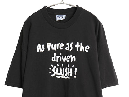 90s USA製 ジョーク メッセージ プリント 半袖 Tシャツ メンズ XXL オールド 当時物 ヘビーウェイト コットン カットソー 大きいサイズ 黒
